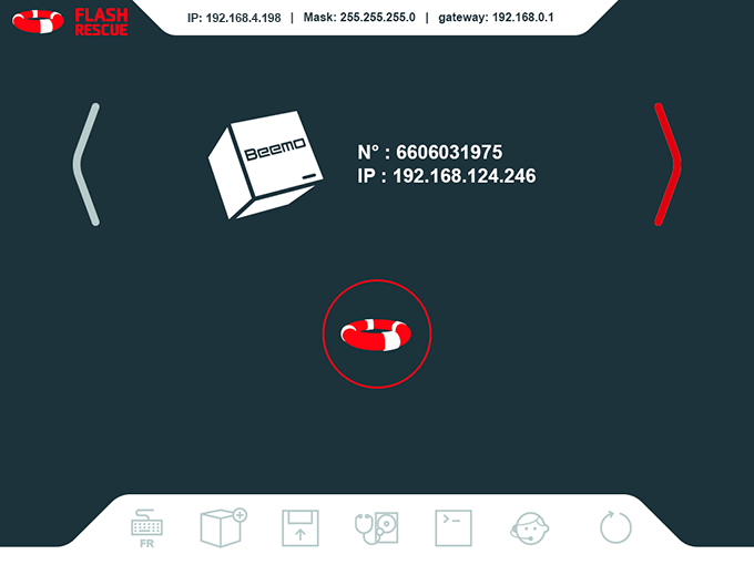 Flash Rescue, notre cadeau de Noël pour vos clients ! 2 Interface | Flash Rescue, notre cadeau de Noël pour vos clients !